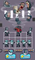Merge Toilet Monster Battle скриншот 1