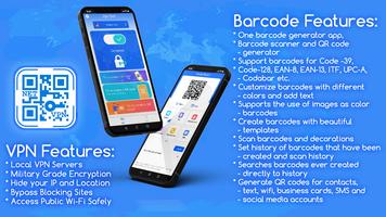 Net Tool VPN & barcodes tool Affiche