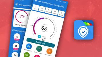 Net speed meter & Manage files постер