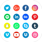 Icona All Social Media and social network plus