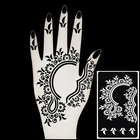 Henna drawing step by step icon