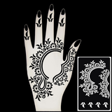 Dibujo de henna paso a paso icono