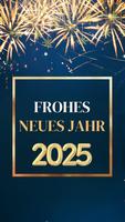 frohes neues jahr 2025 الملصق