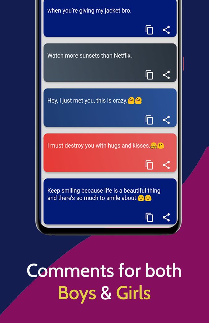 Best Comments For Instagram Photos Commentplus For Android Apk Download