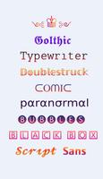 Fonts - Fancy Fonts Art poster