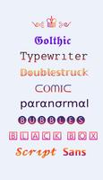 Fonts - Fancy Fonts Art постер