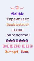 Fonts - Fancy Fonts Art poster