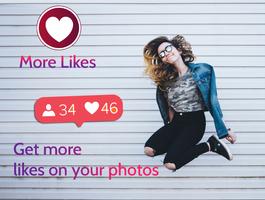 Captions and Hashtags for Likes ポスター