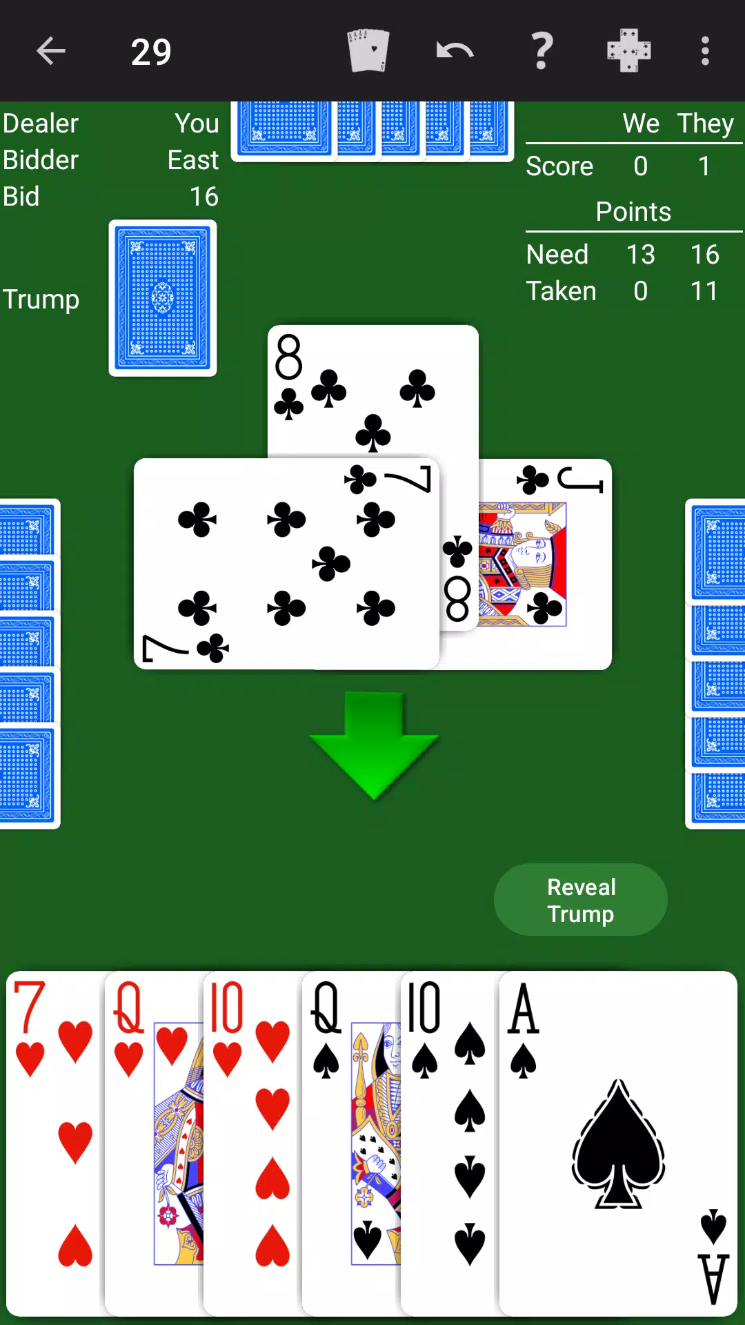 29 Card Game - Expert AI 29 Card Game - Expert AI