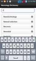 Neurology Dictionary تصوير الشاشة 1
