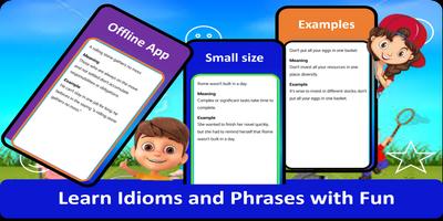 برنامه‌نما Idioms & Phrases with Meanings عکس از صفحه