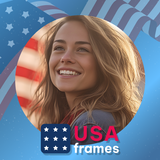 USA photo frames; 4th July day
