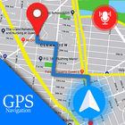 Voice GPS Driving Route Maps أيقونة