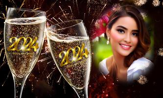 New Year Photo Frame Affiche