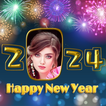 New year photo frame 2024