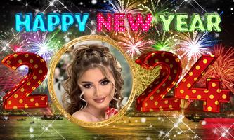 New year photo frame 2024 imagem de tela 1