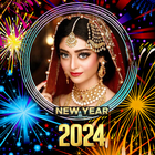 New year photo frame 2024 آئیکن