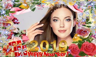 New Year Photo Frame 2019 Affiche