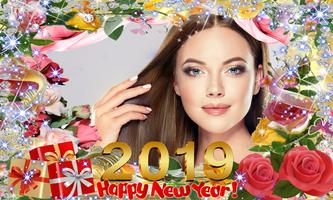 New Year Photo Frame 2019 الملصق