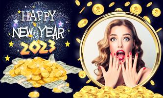 New Year 2023 Photo Frames imagem de tela 2