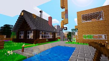 New Crafting & Building Pixel Block World capture d'écran 1