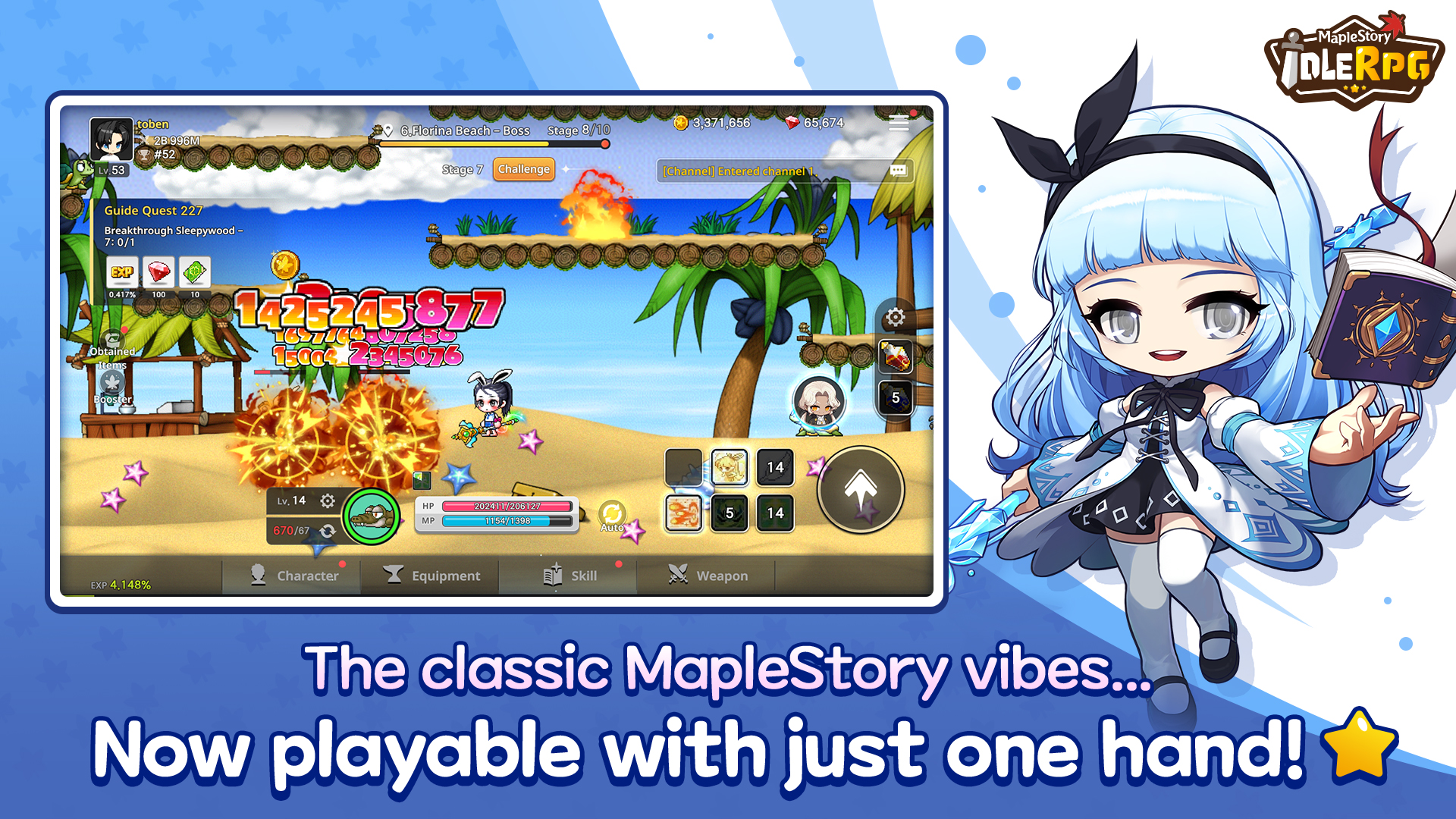 MapleStory Classic World apresenta próximos passos e MapleStory Idle RPG adiciona quests de dificuldade caos