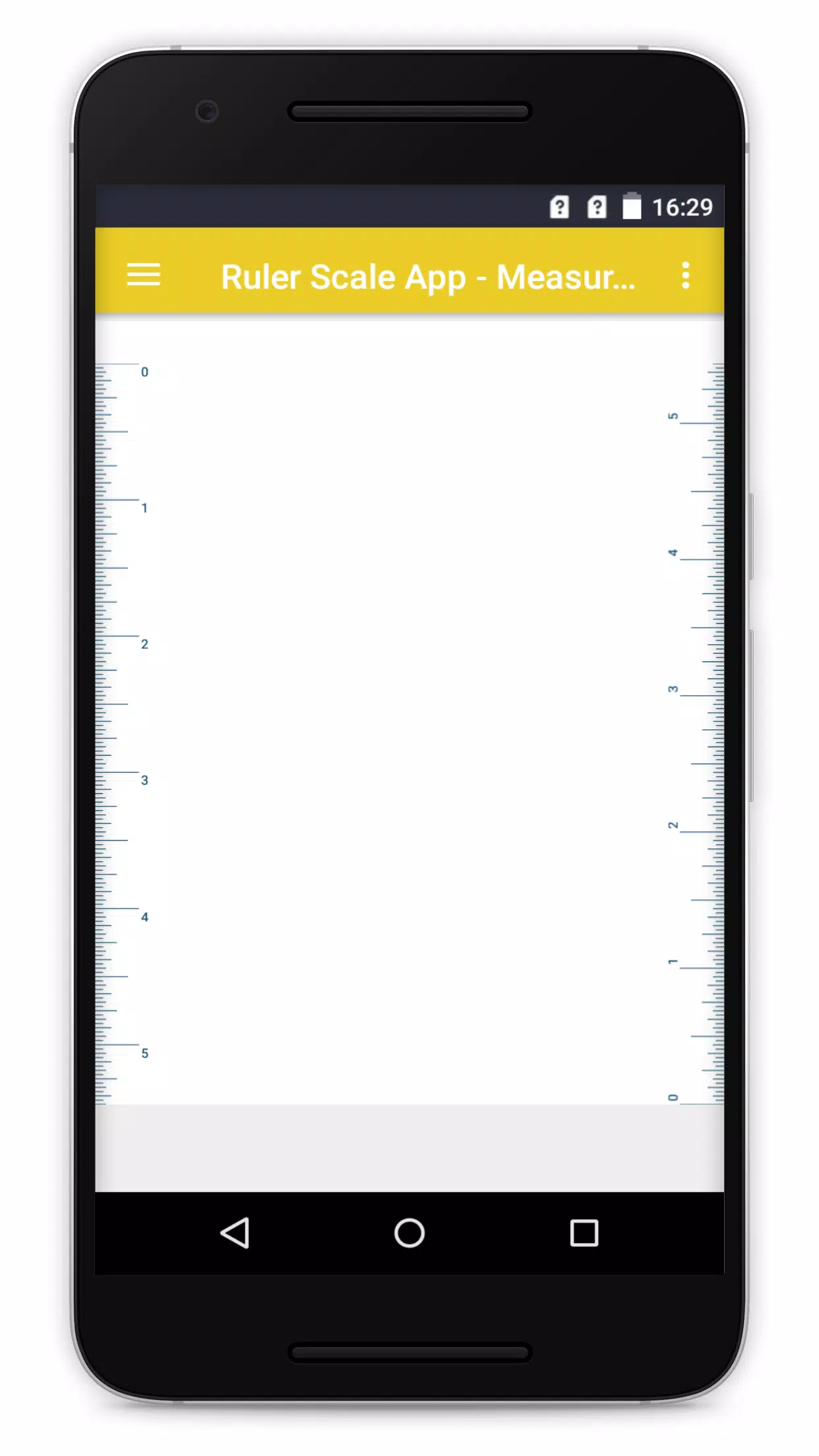 To scale online ruler on phone