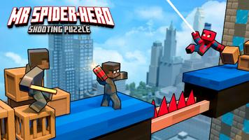 Mr Spider Hero Shooting Puzzle Affiche