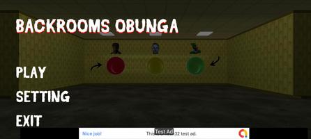 Obunga Backrooms gmod Nextbots Plakat