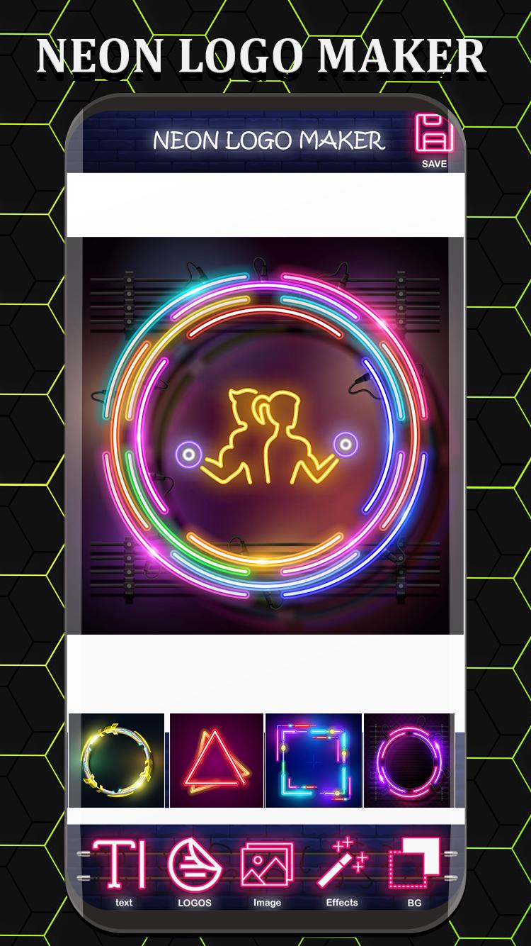 Neon Logo Maker For Android Apk Download - logo roblox logo neon