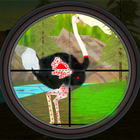 Wild Bird Ostrich Hunting 3D icône