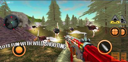 Wild Bird Ostrich Hunting 3D capture d'écran 3