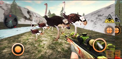 Wild Bird Ostrich Hunting 3D capture d'écran 1