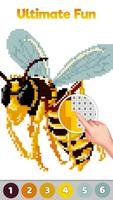 Insects Color by Number: Pixel ảnh chụp màn hình 2