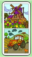 Country Farm Color by Number poster