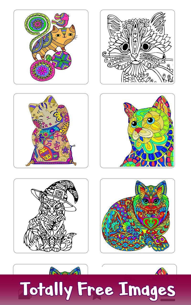 Download Cats Color By Number Animals Coloring Book Pages For Android Apk Download