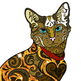 Cats Glitter Color by Number أيقونة