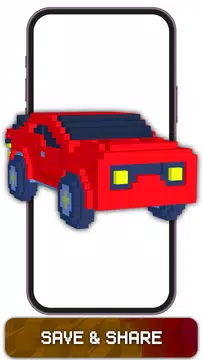 Screenshot 8 for Cars Color by Number Voxel Art