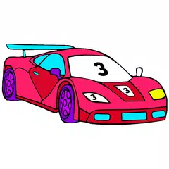 Cars Paint by No. Glitter Icon