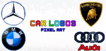 Cars Logo Pixel Art Coloring