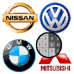 Cars Logo Pixel Art Coloring APK 下載