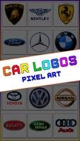 Cars Logo Pixel Art Coloring постер