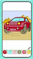 Cars Glitter Coloring Book Affiche