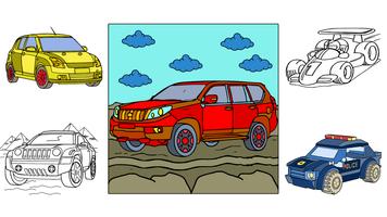 Cars Glitter Coloring Book capture d'écran 1