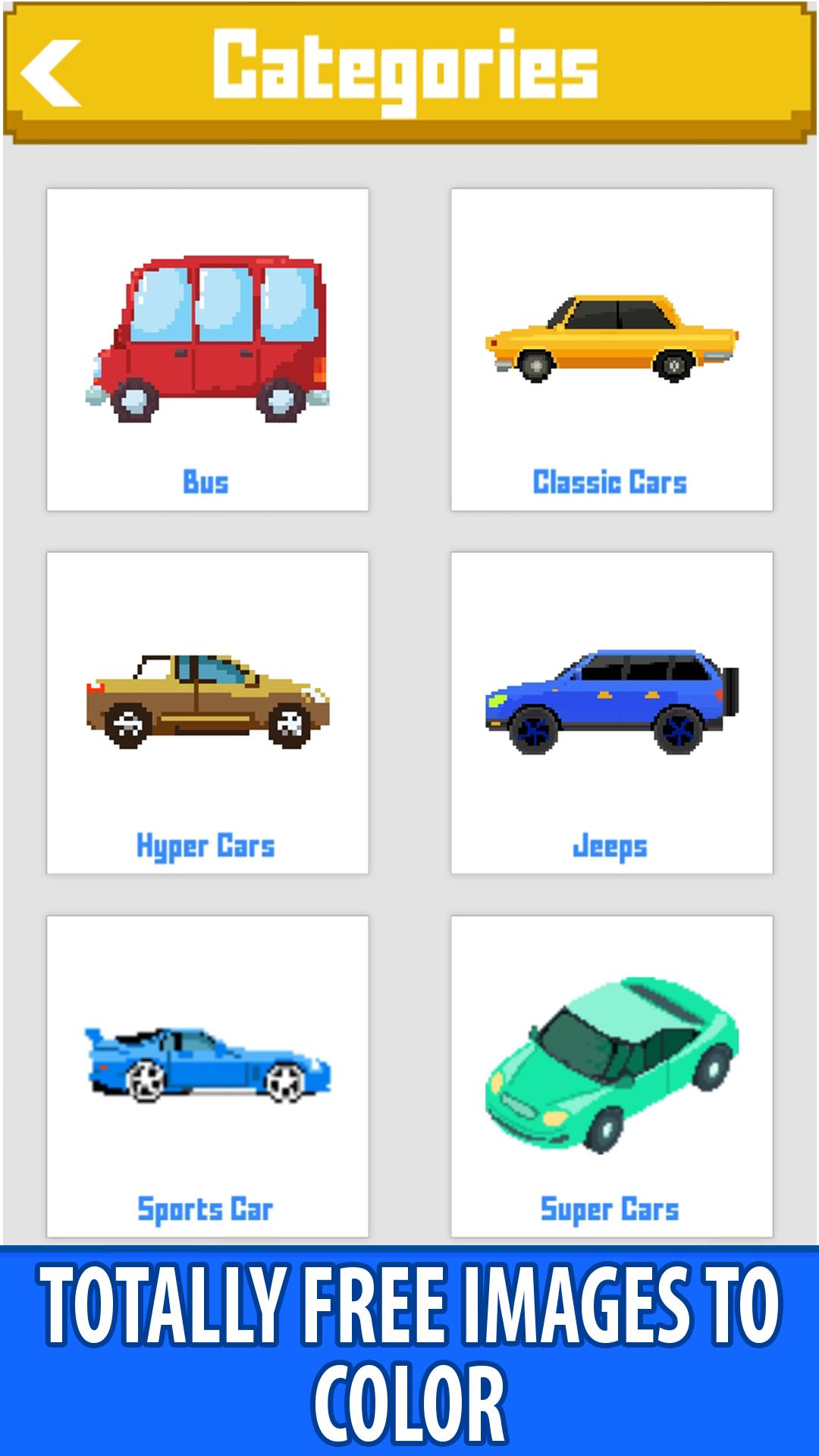 Cars Paint By Number Pixel Art Number Painting For Android