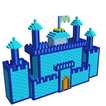 Castles Voxel Color by Number