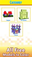 Castles Voxel Color by Number постер