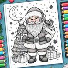 Christmas Gliter Coloring Book icono