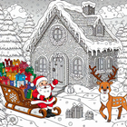 Christmas Gliter Coloring Book أيقونة