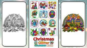 Christmas Gliter Coloring Book تصوير الشاشة 1